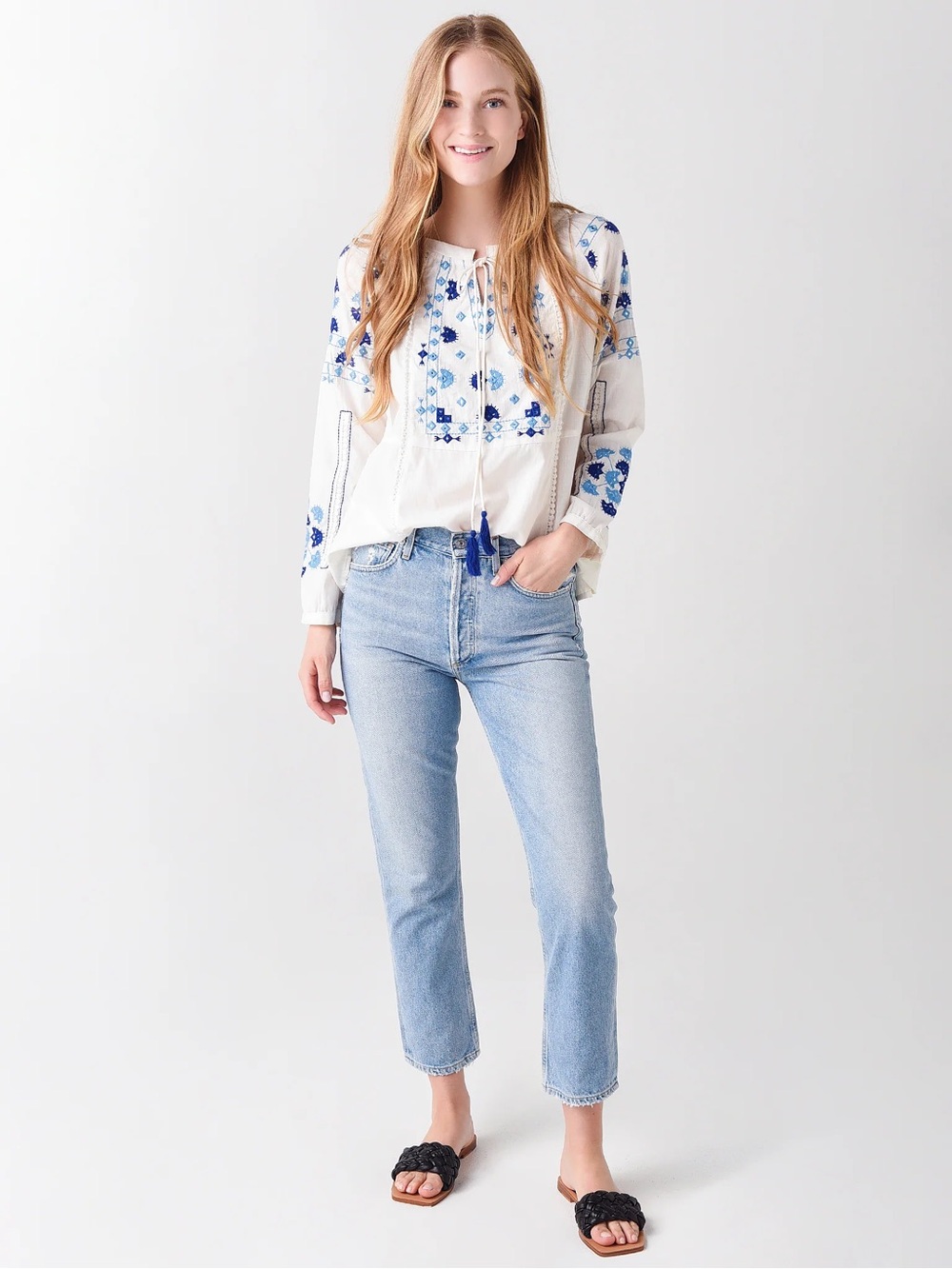 Citizens of Humanity Charlotte Crop Straight Leg Organic Cotton Jeans (29)